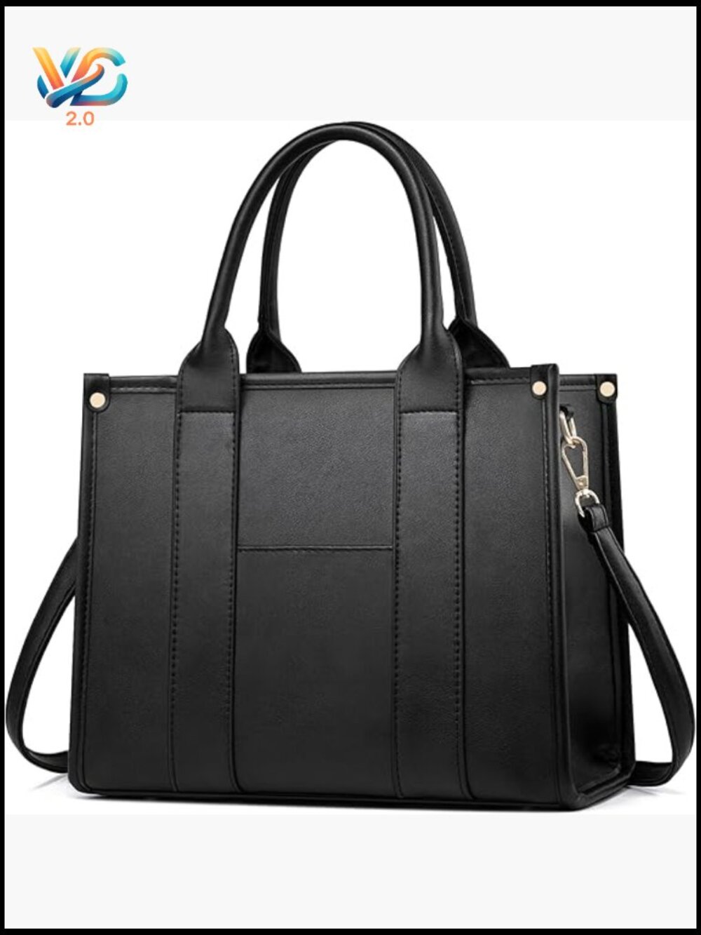 Tote Bag Crossbody Purse Shoulder Handbag PU Leather Top Handle with Zipper
